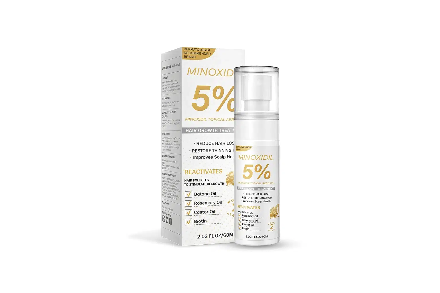 Minoxidil for Men and Women, Hair Growth Biotin Serum - Image 3