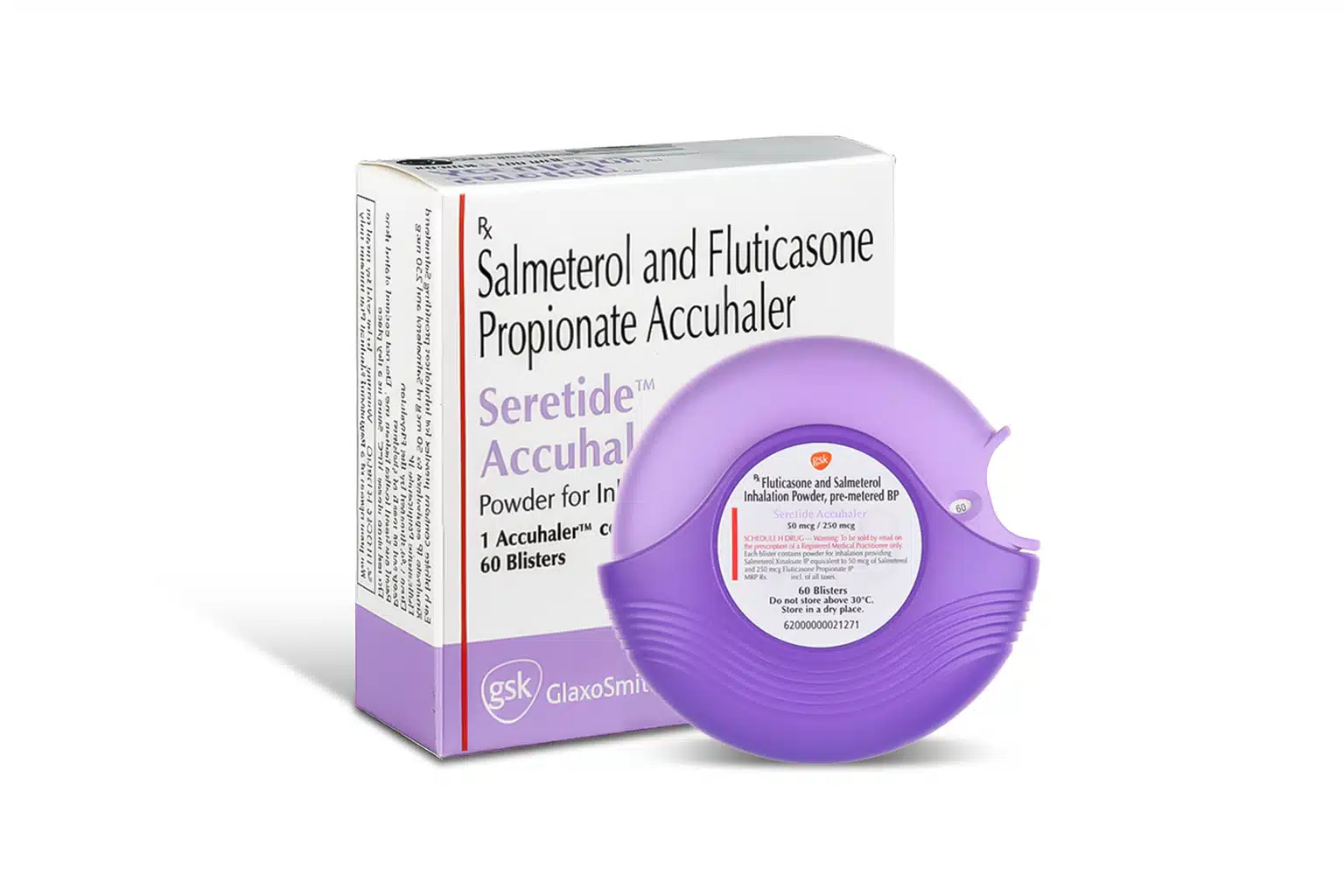 Seretide 50 Mcg/250 Mcg Accuhaler - Image 3